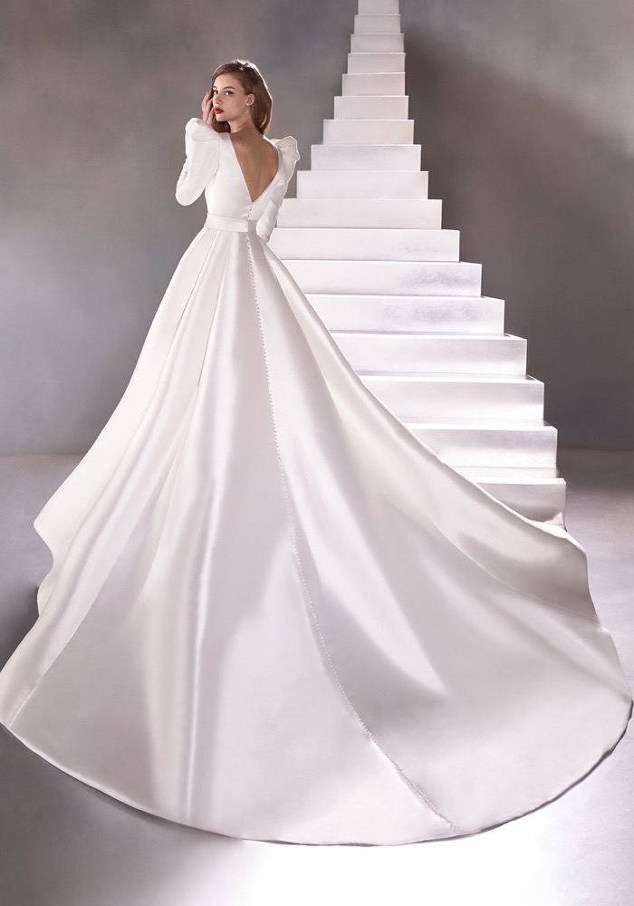 Atelier Pronovias | SPACE Sensational Mikado Wedding Dress with Puffed ...