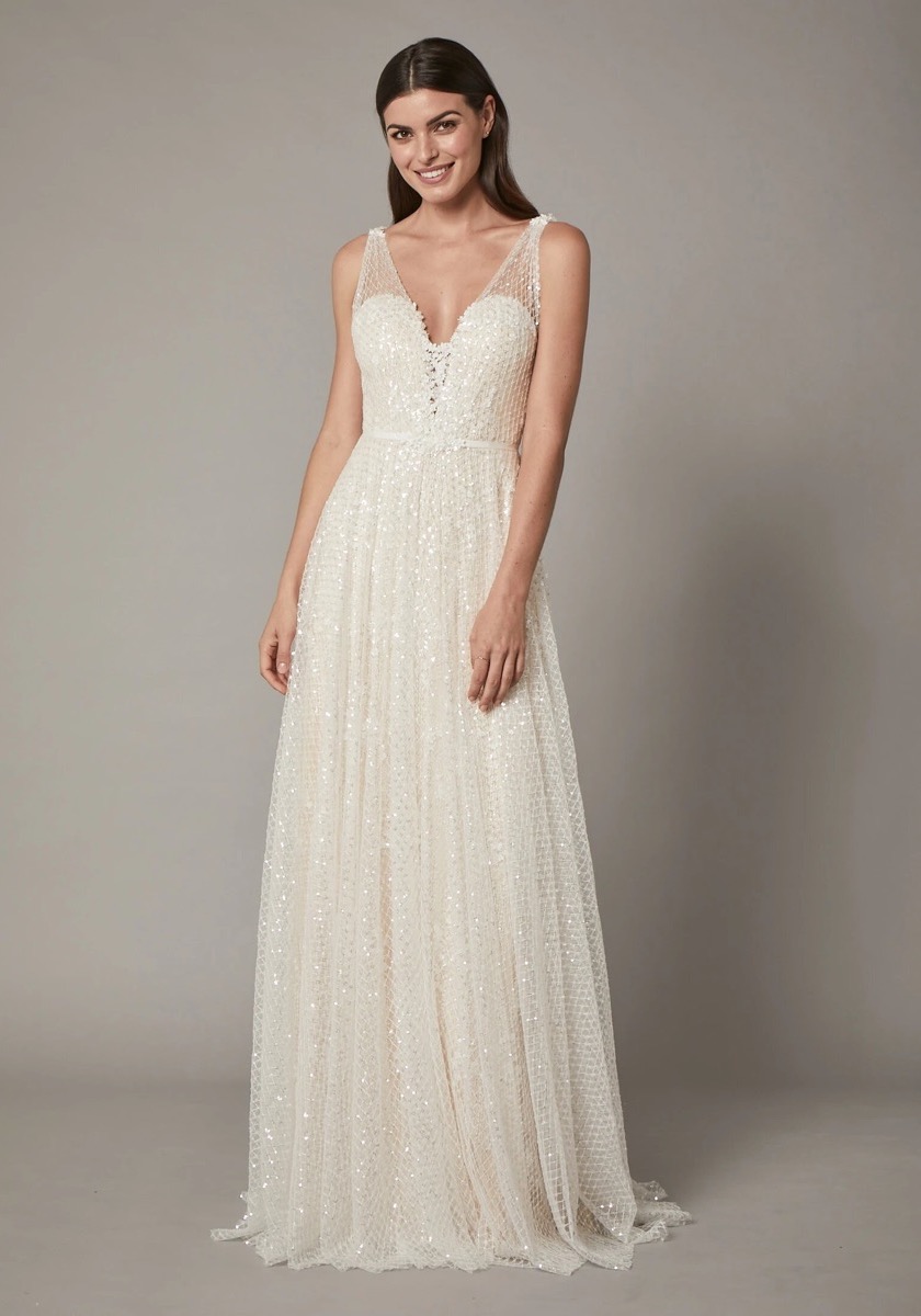 Catherine Deane | Rachel Beaded Floral Wedding Dress HK | Designer ...