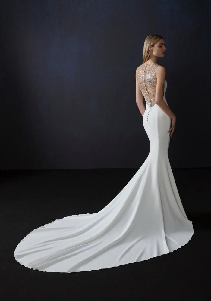 美品 PRONOVIAS マーメイドドレス 2022 CASSIE EISDELL | Mermaid sweetheart neckline bridal dress | Pronovias
