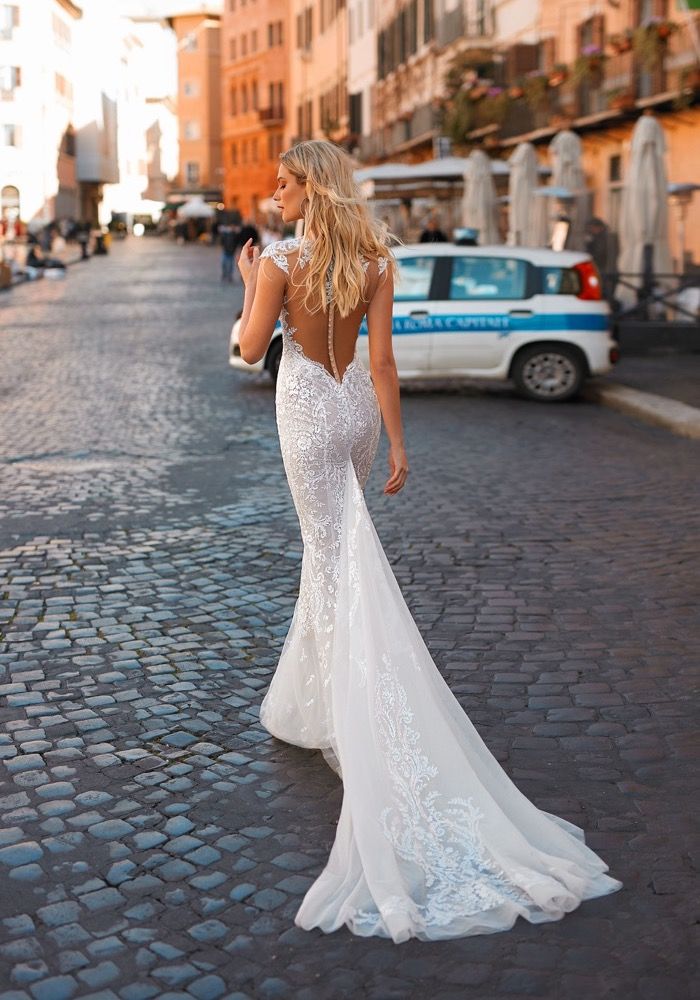 berta bridal mermaid dress Berta Privee 20-P03 Sparkly Mermaid Wedding Dress HK