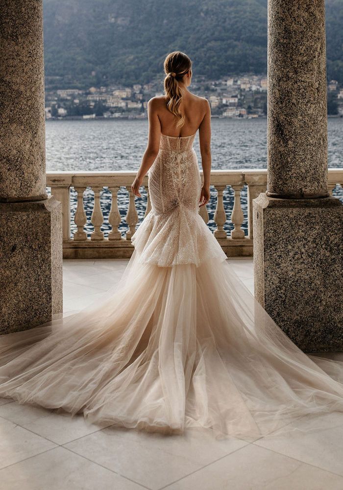 Berta Privee 22-P08 Beaded Mermaid Wedding Dress HK