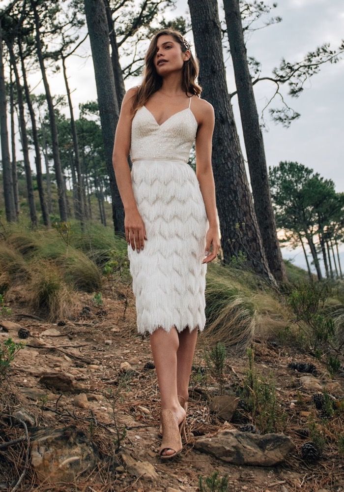 white christmas dresses Carolina Dress | Mini Wedding Dress main image 1