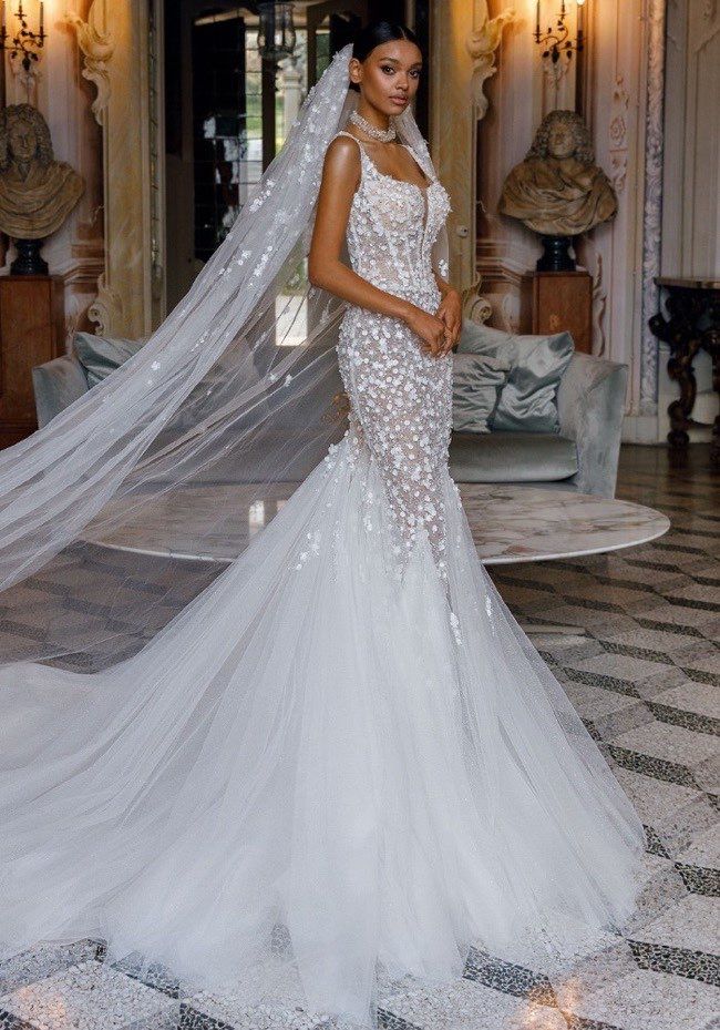 Oksana Mukha Michelle Beaded Backless Mermaid Wedding Dress HK Designer Bridal Room