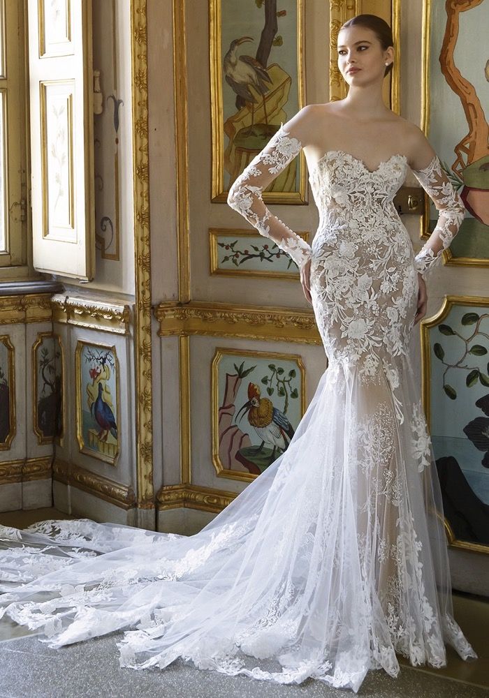sachin and babi light blue dress Sleeveless Princess Wedding Gown with Embroidered Corset and Gloves –  Gattinolli by Marwan main image 0