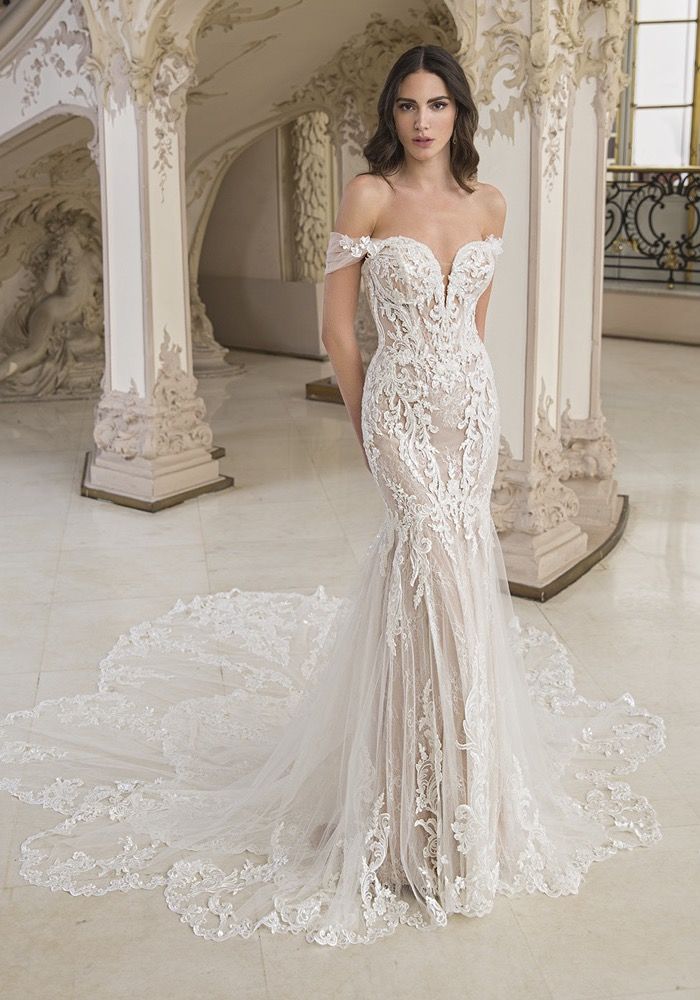 Élysée Cleopatre Corset Lace Mermaid Wedding Dress HK