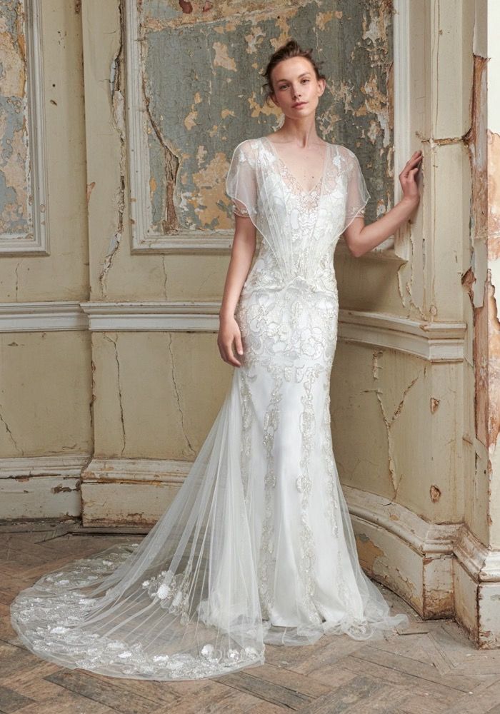 Jenny packham long sleeve wedding clearance dress