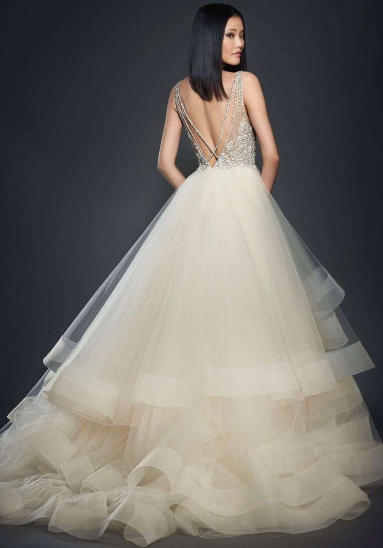 Romantic Embroidered Ball Gown With Detachable Sleeves | Kleinfeld Bridal