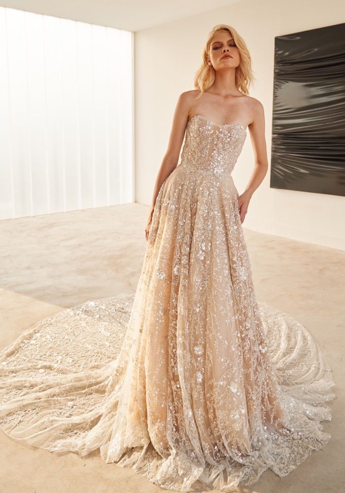 LP X Birenzweig Clover Beaded A-Line Wedding Dress HK | Designer Bridal Room