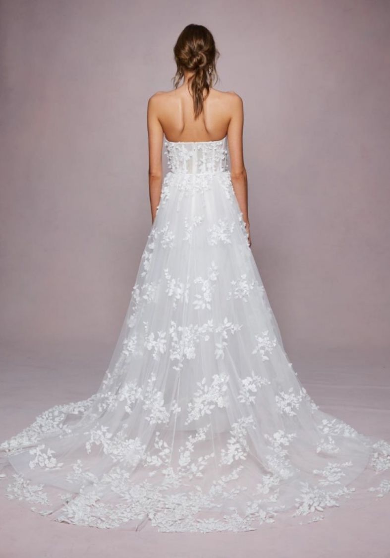 Marchesa notte sales embroidered corset gown