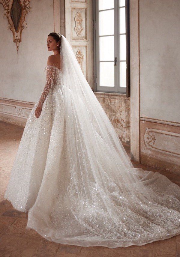 Princess Wedding Dresses,Wedding Dress with Sleeves,Tulle Long