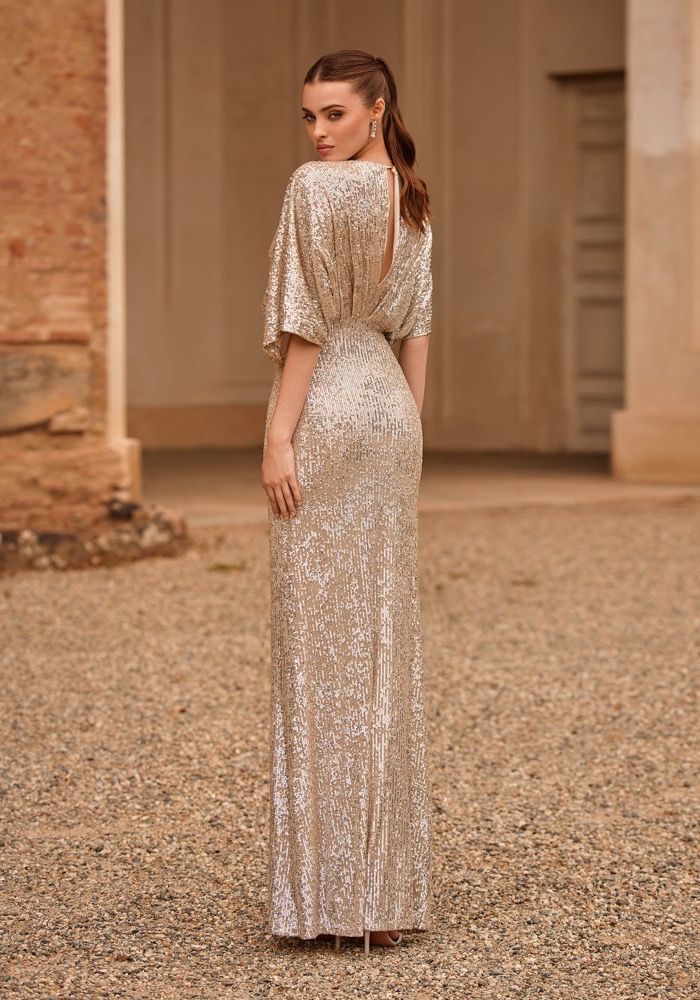 Draped hotsell sequin dress