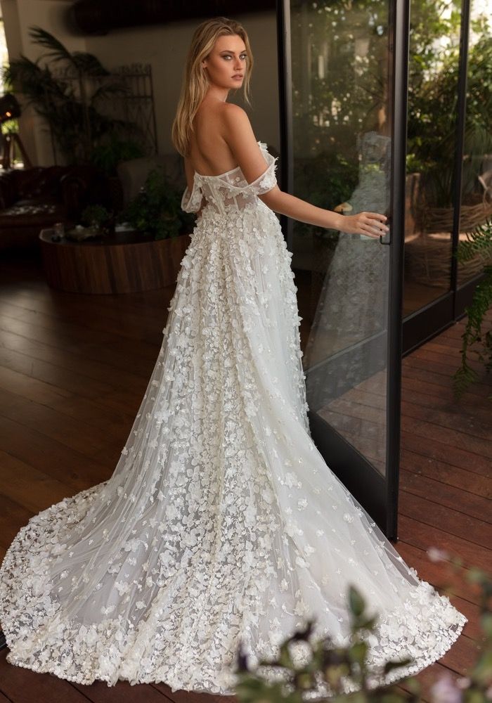 3D Floral Corset Wedding Dress HK | Designer Bridal Room