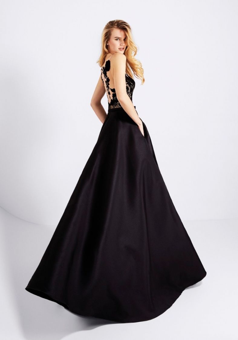 pronovias black dress