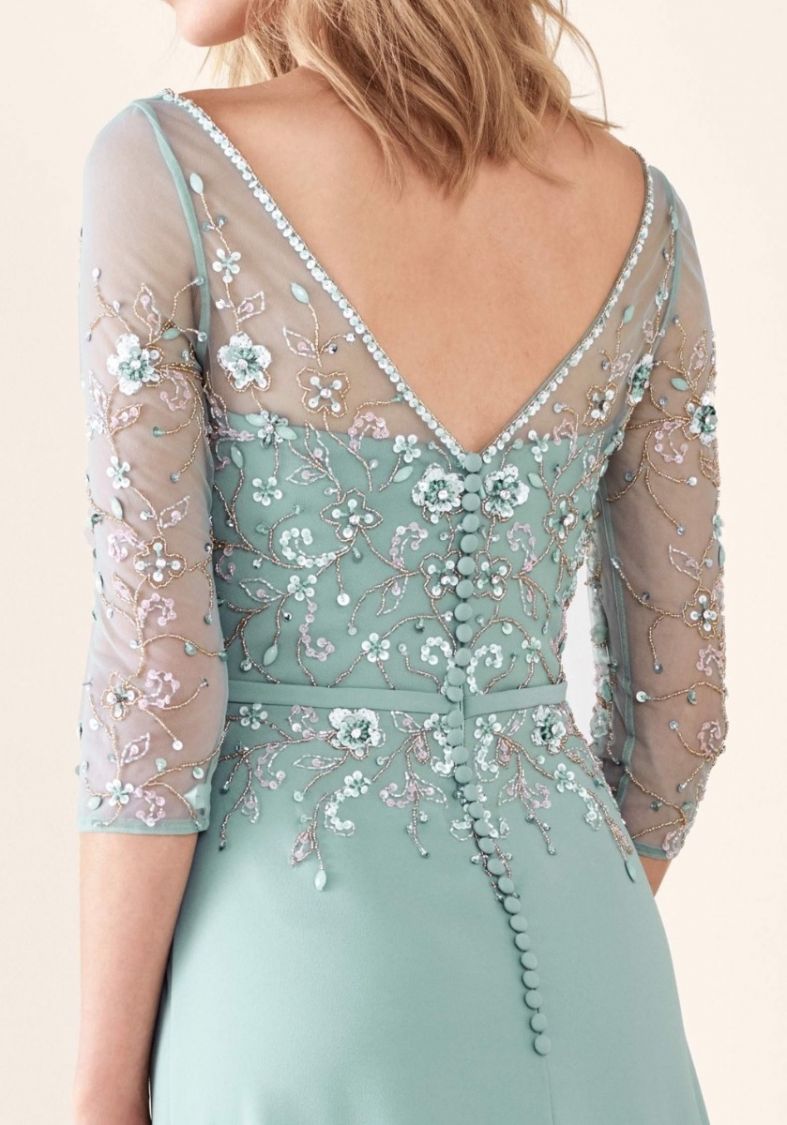 Pronovias, Jerez Elegant Crepe Evening Gown HK