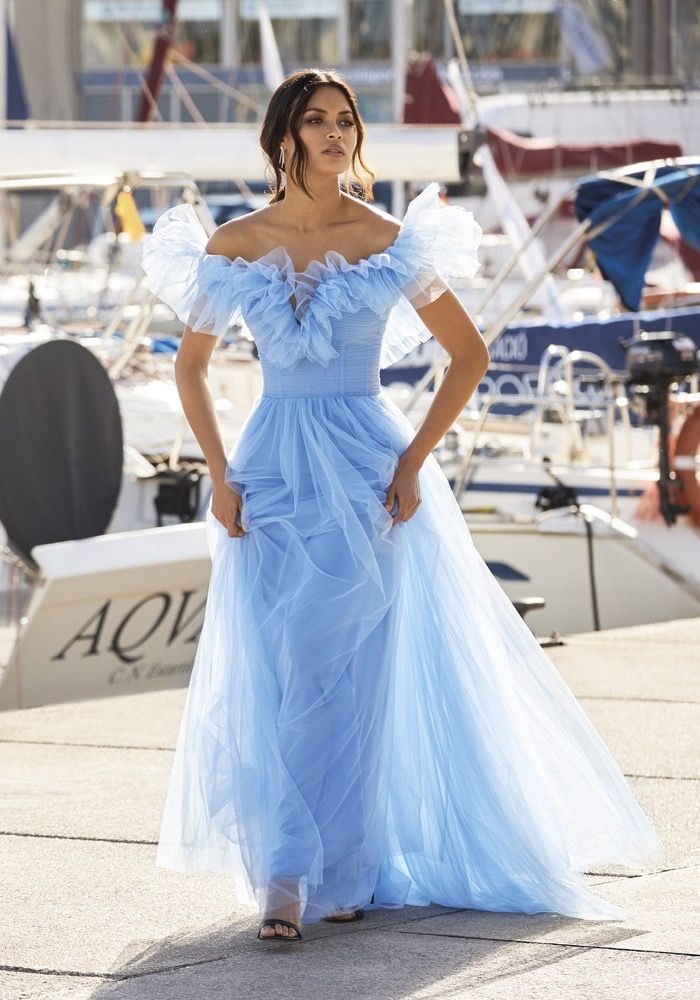 dramatic ruffle dress
