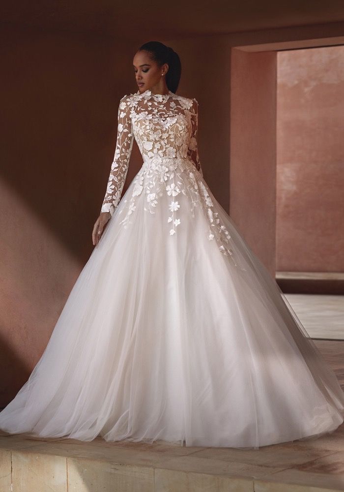knee length dresses for ladies A1022 - Bohemian Lace Mermaid Gown - Andrea & Leo Couture main image 0