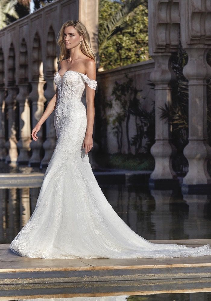 Pronovias Kenai Beaded Corset Lace Wedding Dress HK | Designer Bridal Room