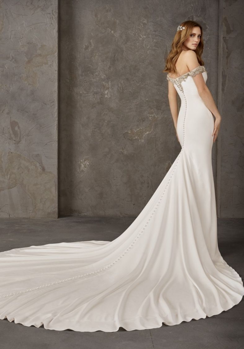 Body-hugging Crepe Wedding Dress 