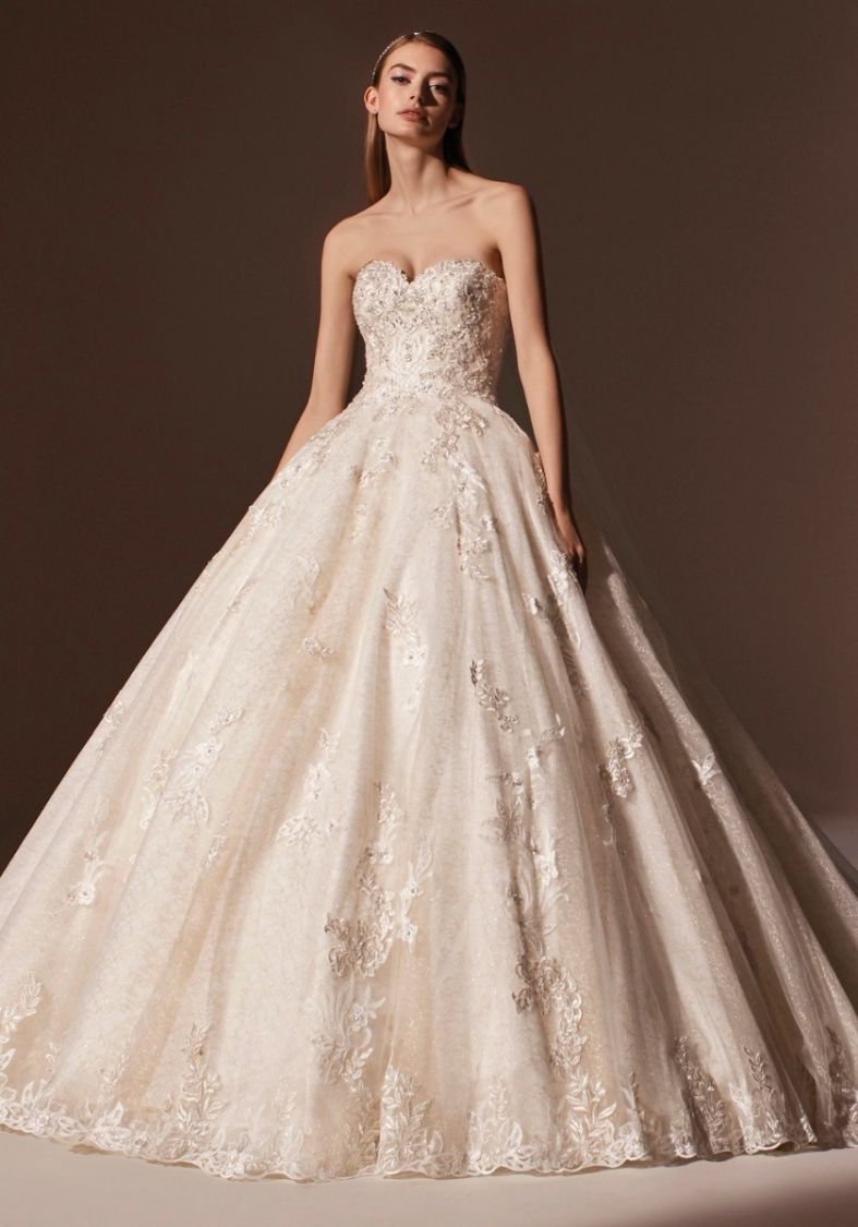 Pronovias | VARUNA Romantic Off-Shoulder Mikado Ball Gown | Designer Bridal  Room