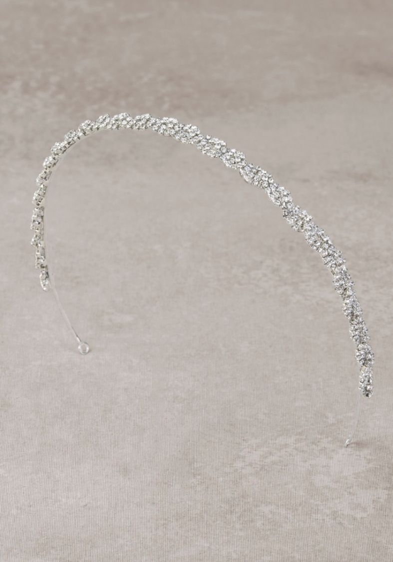 Pronovias | T2-2633 Beaded Silver Bridal Tiara | Designer Bridal Room
