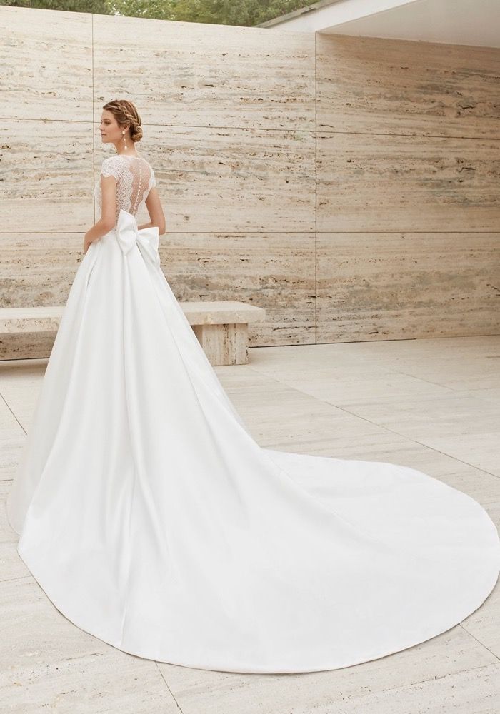 Bow Back Wedding Dress