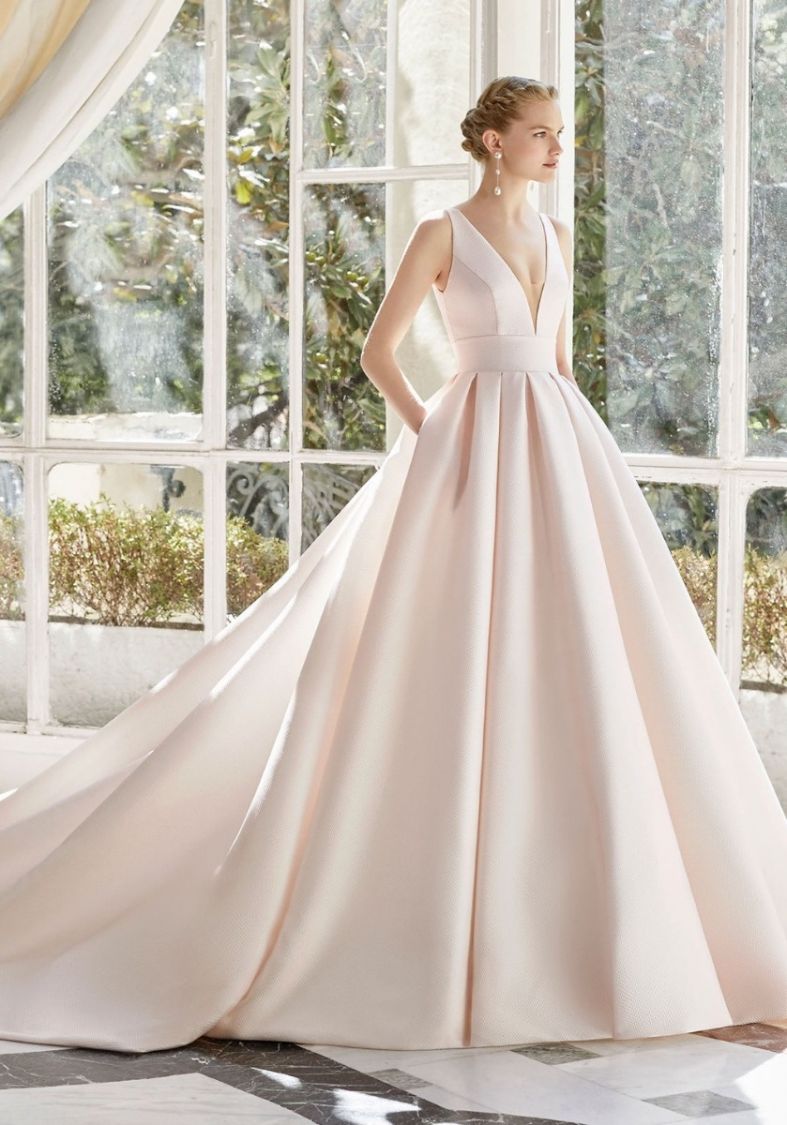 Jovani JVN4355 Long Pleated Ballgown One Shoulder Prom Dress Pockets B –  Glass Slipper Formals