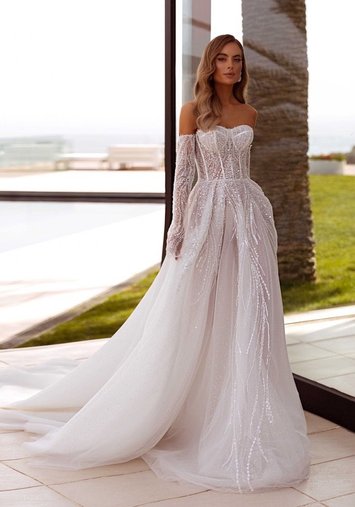 Tina Valerdi Maggie Beaded Fairytale Wedding Dress HK Designer Bridal Room