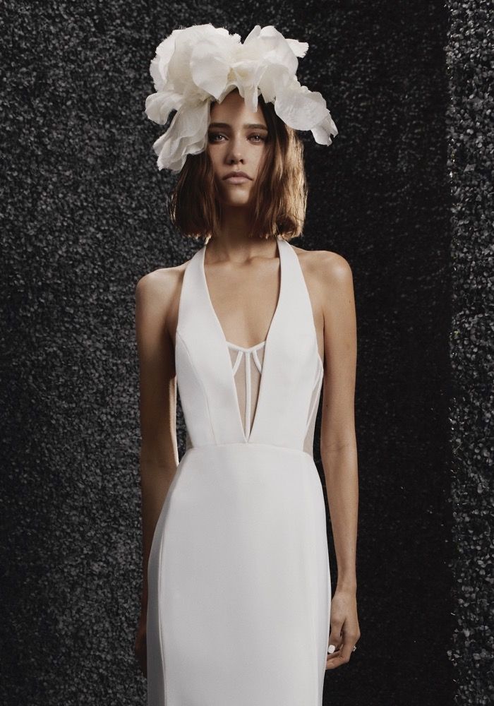 Vera Wang Pavot Flower Headpiece HK Designer Bridal Room
