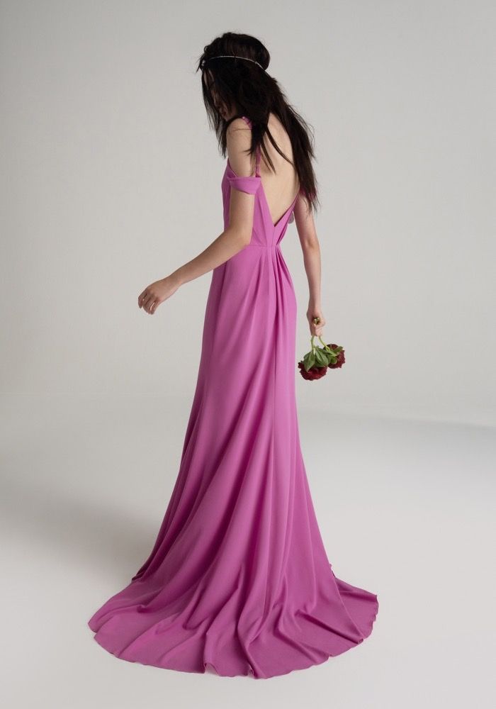 purple vera wang dress