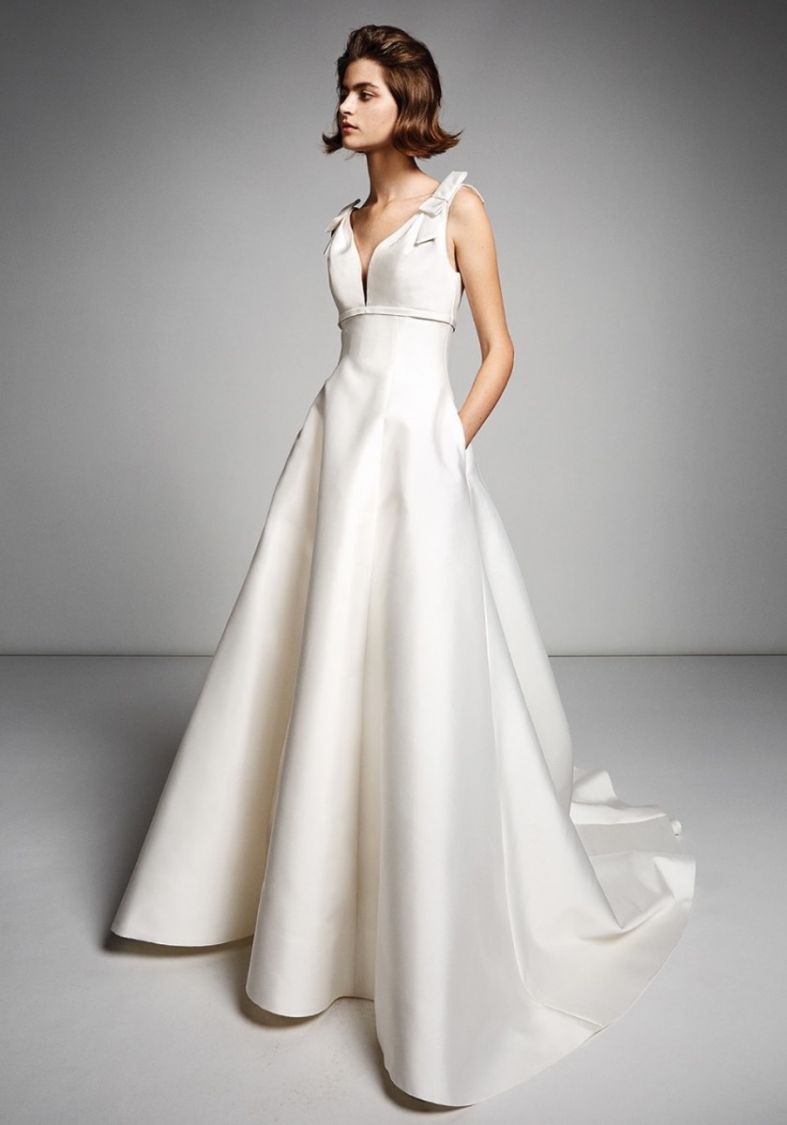 Viktor Rolf Vrm141 Elegant Mikado Wedding Dress With Bows Designer Bridal Room