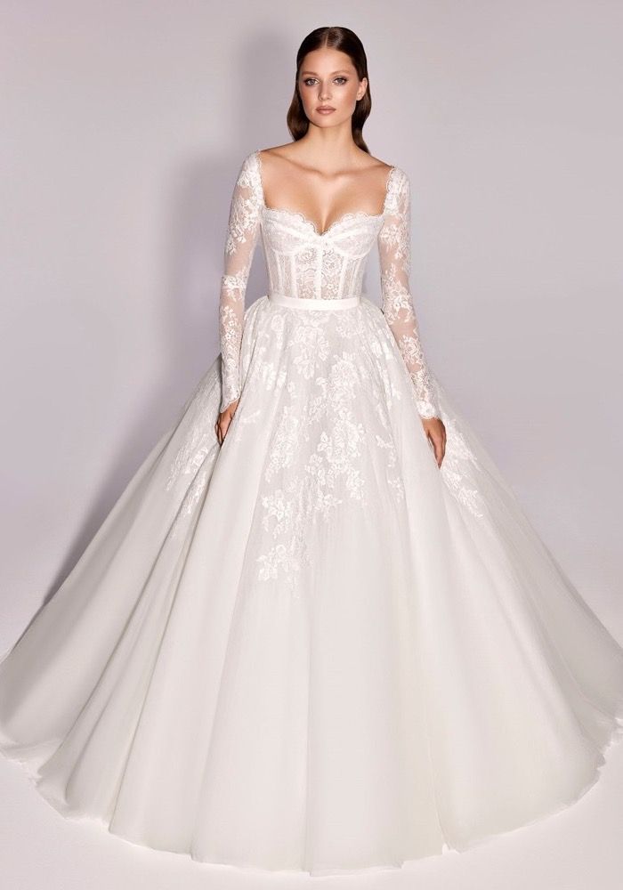Zuhair Murad Tiffany Long Sleeve Lace Wedding Dress HK | Designer 