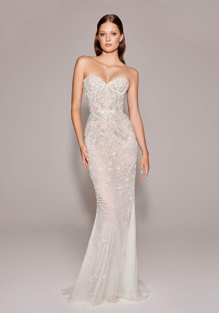 大幅お値下げ【美品•クリーニング済】WEDDING DRESS Zuhair Murad Tilda Beaded Mermaid Wedding Dress HK