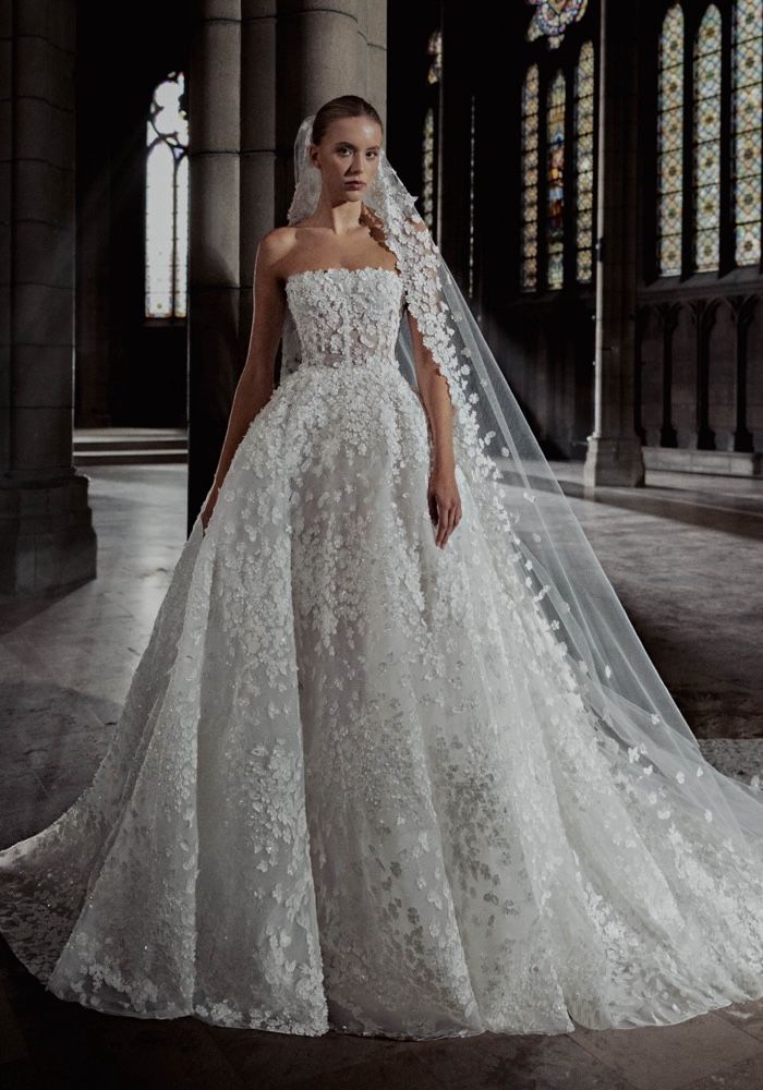 strapless open back dress Helenann Wedding Dress
