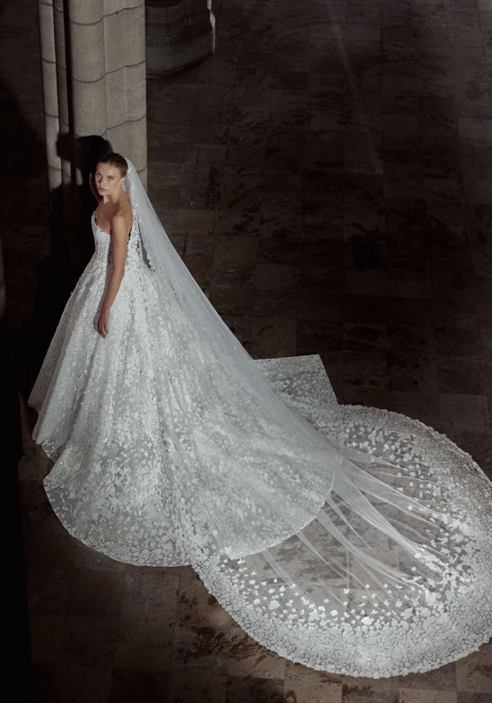 Zuhair Murad HELENA Floral Princess Wedding Dress HK