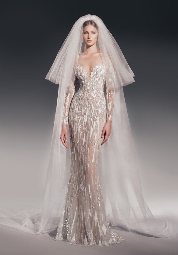 Zuhair Murad Pnina Tornai Inspired Wedding Dress Gown Swarovski Crystals