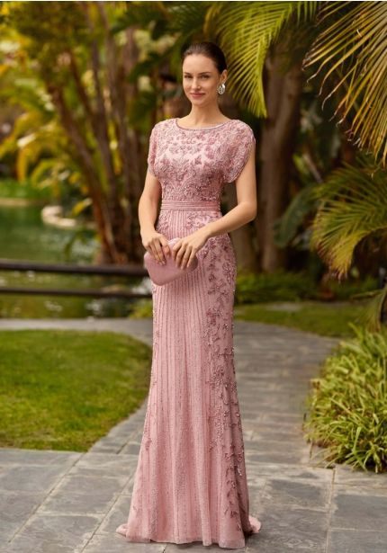 Embellished Pink Gown