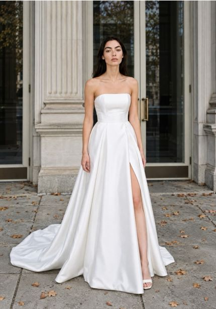 Strapless Mikado Wedding Dress