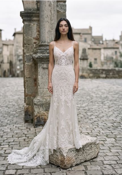 Backless Lace Wedding Dress