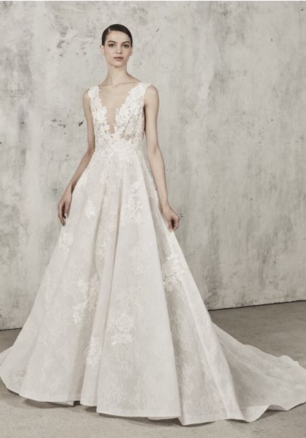 Voluminous Lace Ball Gown