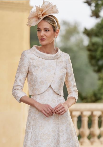2-Piece Brocade Dress