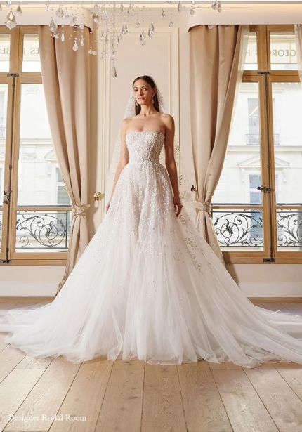 Embellished Tulle Wedding Dress