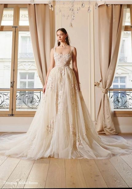 Embellished Tulle Wedding Dress
