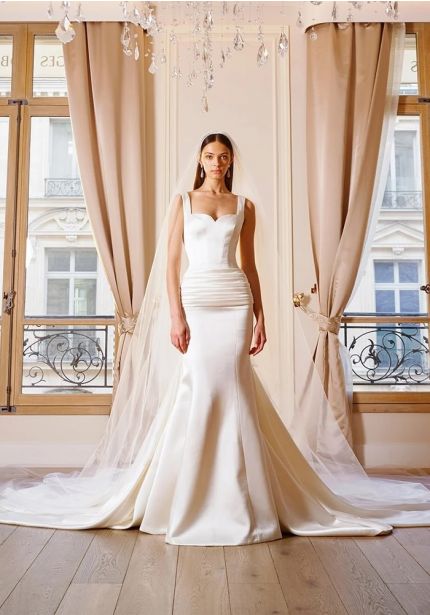 Satin Mermaid Wedding Dress
