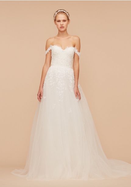 Embellished Tulle Wedding Dress