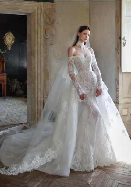Embroidered 2-IN-1 Wedding Dress