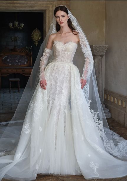 Embellished 2-IN-1 Wedding Dress