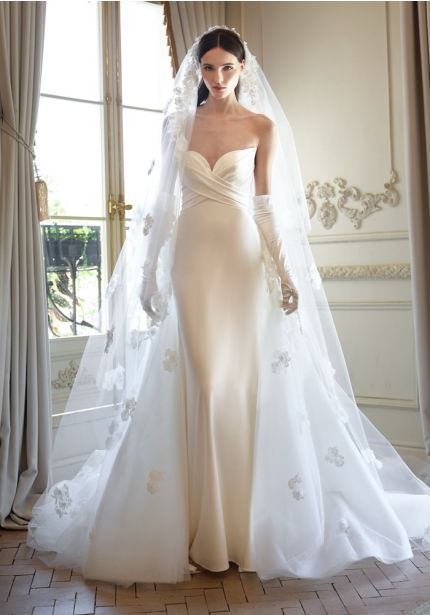 Draped Satin Wedding Dress