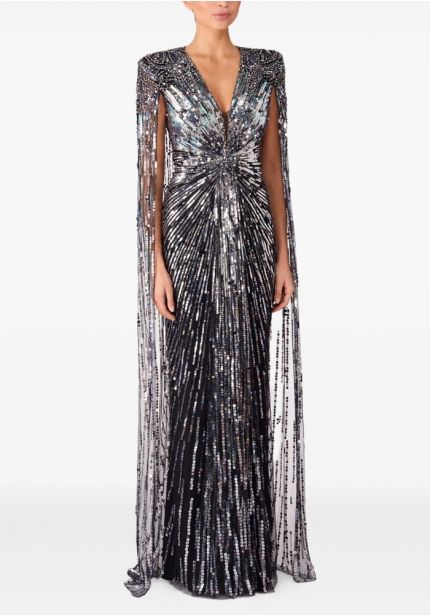 Embellished Tulle Gown