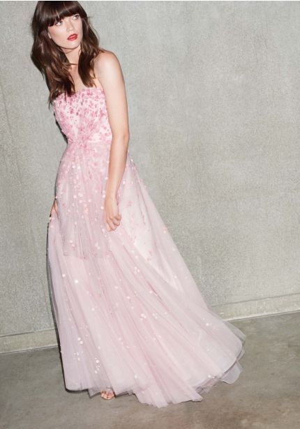 Floral Blossom Tulle Gown