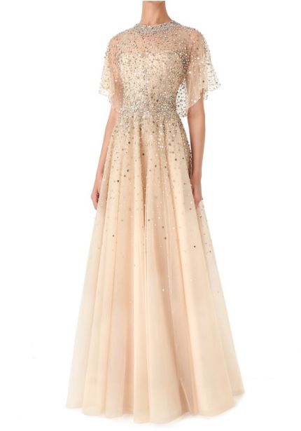 Embellished Tulle Gown